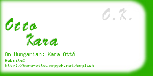 otto kara business card